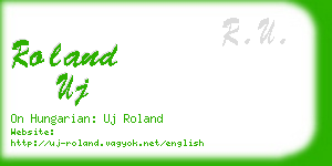 roland uj business card